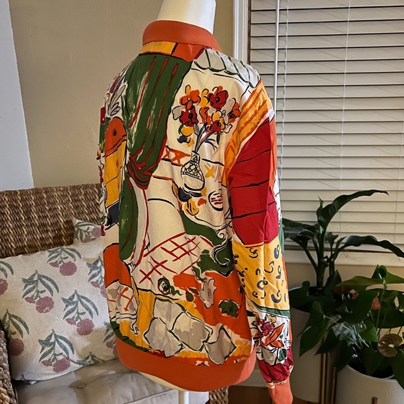 Authentic Vintage Christian Dior Sports Pattern Print Polo Longsleeve Size M - Picture 5 of 9